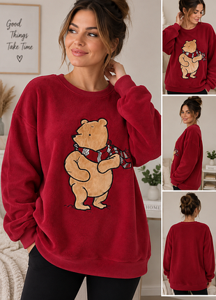 Женская флисовая кофта для дома disney winnie the pooh, xlжиночья флисовая кофта для дома disney winnie the pooh, xl