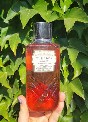 Шикарный парфюмированный мужской гель для душа whiskey toast от bath &amp; body works 295 мл