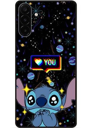 Силиконовый бампер чехол для samsung a18 лило и стич stitch