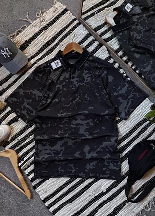 Поло чоловіче under armour нове з біркою андер армор камуфляжне чорне сіре синє теніска футболка l xl мультикам