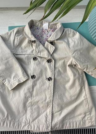 Плащ для дівчинки h&m бежевий