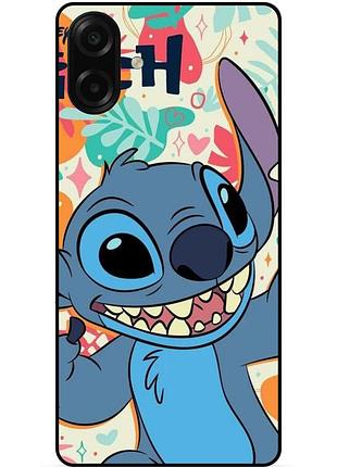 Силіконовий бампер чохол для samsung a07s з малюнком stitch стіч