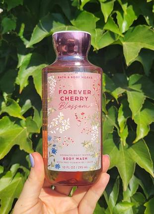 Шикарный парфюмированный гель для душа forever cherry blossom от bath &amp; body works 295 мл