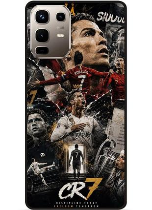 Силиконовый чехол бампер для infinix note 50 pro plus 5g (x6856) с рисунком легенда ronaldo роналдо