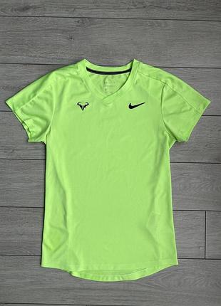 Теннисная футболка рафаэль дальней nike court rafael rafa nadal challenger tennis top shirt jersey size s с размер теннис джерси оригинал