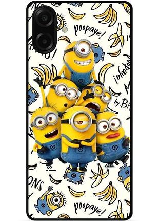 Силиконовый бампер чехол для samsung a07s с рисунком minion миньоны
