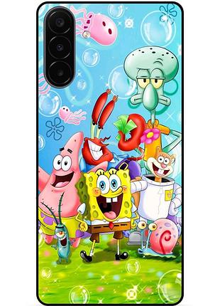 Силіконовий чохол для samsung a18 з малюнком sponge bob губка боб