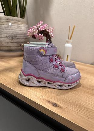 Skechers ботинки ботинки с светящейся подошвой 25 размер