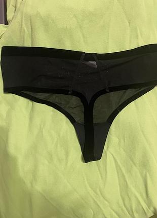Трусики жіночі wolford стрінги чорні 4