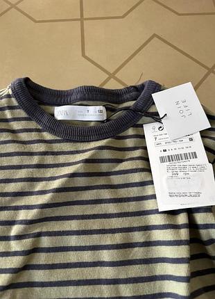 Світшот для хлопчика zara у смужку, хакі
