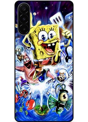 Силіконовий чохол бампер для samsung a18 з картинкою губка боб sponge bob