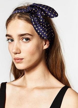 Zara шарф -бандана з візерунком
