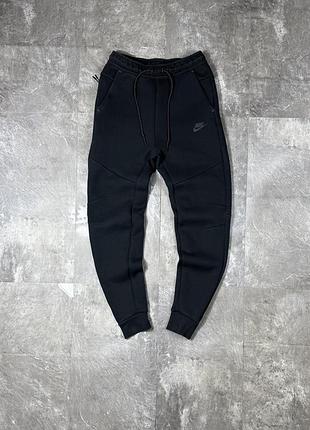 Спортивні штани джогери nike tech fleece s чорні чоловічі штаны найк найки найкі тех фліс оригінал заужені еластичні джоггеры брюки черные спортивки s