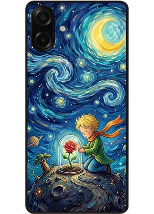 Силиконовый чехол бампер для samsung a08 с рисунком маленький принц