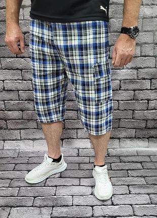 Бриджи шорты мужские ao long xl-5xl , голубой, xl