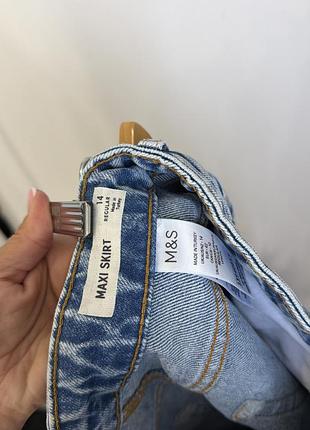 Джинсова спідниця m&s 5