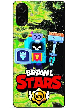 Силіконовий бампер чохол для samsung a07s з героєм бравл еш brawl