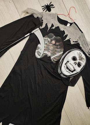 Костюм смерті смерть з косою хелловін halloween