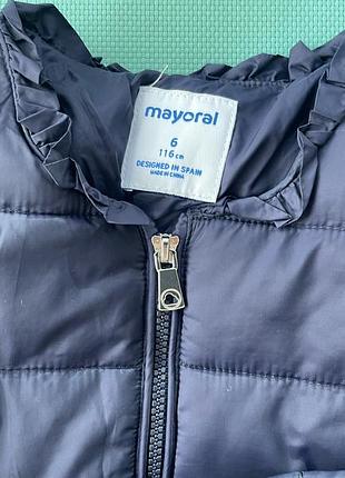 Куртка для дівчинки mayoral демісезонна синя 3
