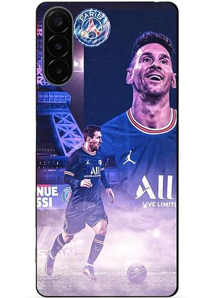 Силіконовий чохол бампер для samsung a18 з малюнком messi psg мессі