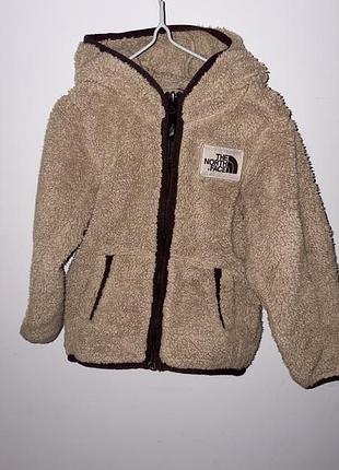 Кофта  the north face шерпа бежева