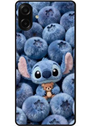 Силиконовый чехол бампер для samsung a08 с картинкой стич stitch