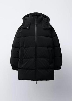 Куртка для хлопчика zara чорна 140