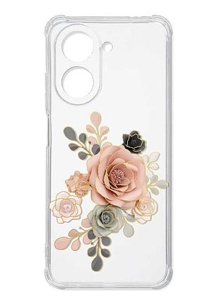 Чохол з потовщеними кутами на xiaomi redmi a7 троянди (принт 275)