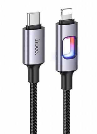 Дата кабель hoco u144 new type-c to lightning 27w (1.2m) black