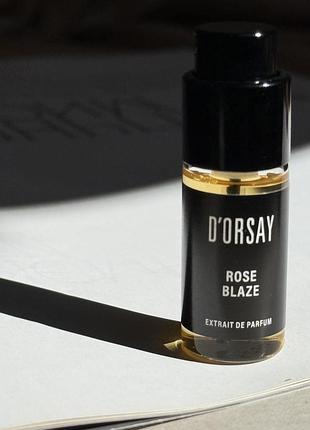Оригінал мініатюра нішевого аромату d’orsay rose blaze extrait de parfum 5 ml