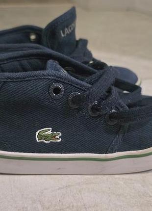 Кеди дитячі lacoste сині 24 розмір