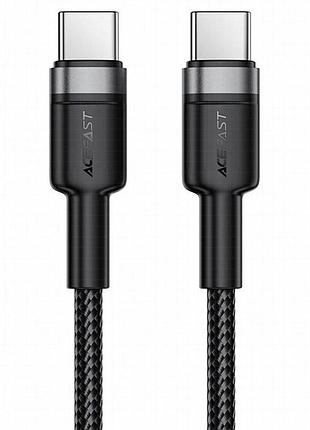 Дата кабель acefast c22-03 type-c to type-c 60w (1.2m) black