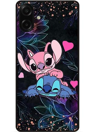 Силиконовый чехол бампер для samsung a07s с рисунком стич stitch