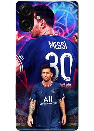 Чехол силиконовый бампер для samsung a07s с рисунком месси псж messi