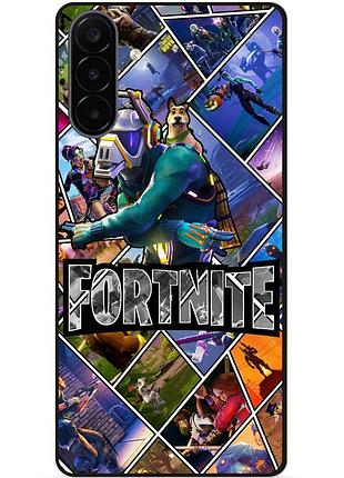 Силіконовий чохол бампер для samsung a18 з картинкою фортнайт fortnite