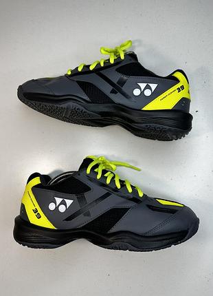 Кросівки чоловічі original yonex power cushion 39 (shb39ex) чорні жовті сірі оригінал йонекс 41 розмір нові ідеальні жіночі спортивні