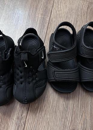 Босоніжки дитячі nike чорні, розмір 24