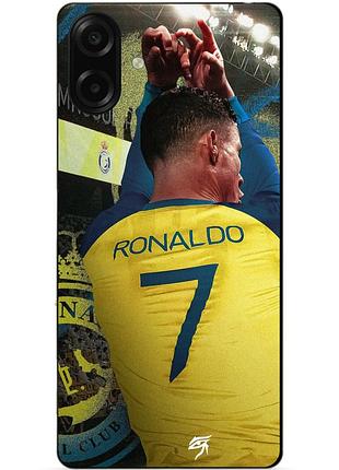 Чехол силиконовый бампер для samsung a07s с рисунком ronaldo аль наср роналдо