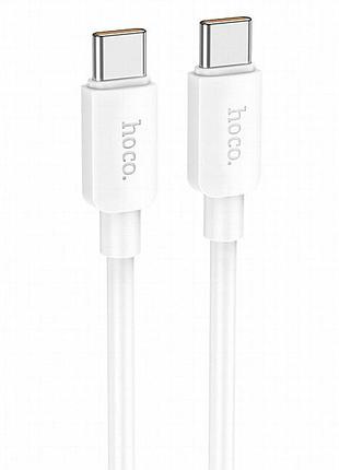 Дата кабель hoco x96 hyper type-c to type-c 100w (1m) white