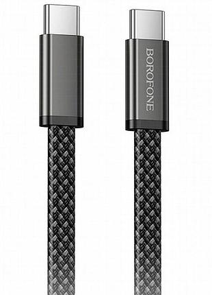 Дата кабель borofone bx124 peace type-c to type-c 60w (1m) black