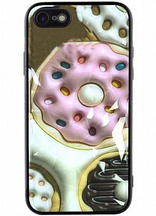 Tpu+pc чехол prisma fluffie для apple iphone 7 / 8 / se (2020) (4.7") donut