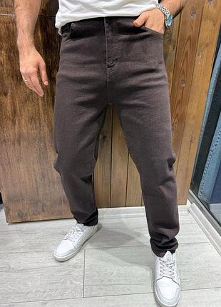 Чоловічі джинси john lucca mom 100% бавовна, молодіжні, туреччина, 36 коричневий