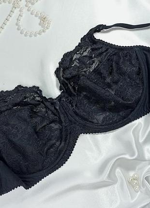44dd / черный ажурный бюстгальтер yours для роскошных форм с боковой поддержкой