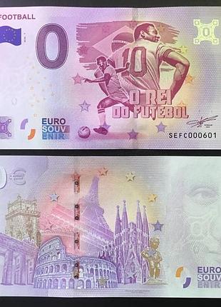 Банкнота италия 0 евро 2026 года. пеле