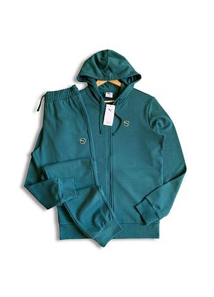 Puma ess elevated suit оригінал новий чоловічий спортивний костюм пума зелений кофта худі штани брюки на осінь осінній брендовий фірмовий