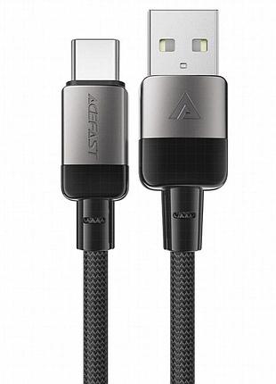 Дата кабель acefast c9-04 usb to type-c 3a (1.2m) black