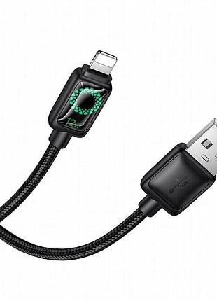 Дата кабель hoco u146 mundo usb to lightning 12w (1.2m) black 4