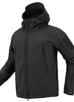 Куртка тактическая soft shell kodor. черная m
