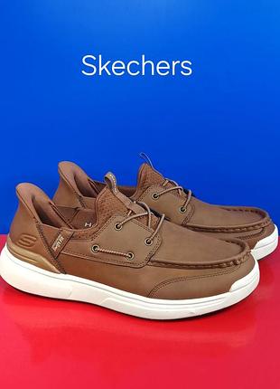 Кросівки сліпони skechers tomah swift fit slip-on оригінал