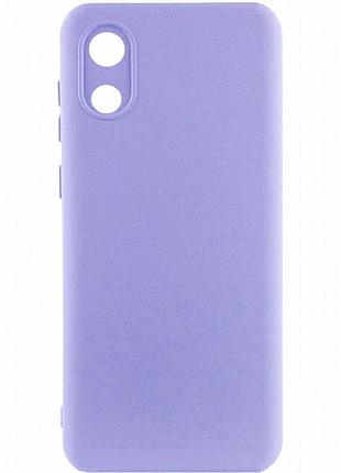 Чехол silicone cover lakshmi full camera (a) для samsung galaxy a03 core сиреневый / dasheen